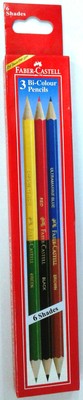 Faber-Castell 3 Bi-Colour Pencils 6 shades Color Pencils Faber Castell