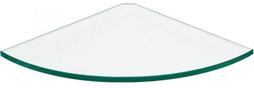 UPC 873214000100 product image for Corner Glass Line Shelf 10 Inch In Clear Bathroom Bedroom Office Storage Elegant | upcitemdb.com
