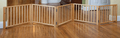 Dog Wood Folding Pet Gate EXTRA WIDE ...