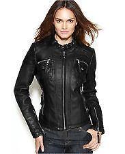 Leather Jackets - Faux, Black, Brown and Grey | eBay