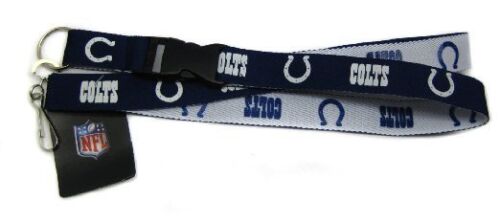 Colts-Two-Tone-Licensed-NFL-Keychain-ID-Holder-Detachable-Lanyard-Brand-New