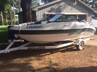 2001 Sea Doo Utopia 185 18' Jet Boat & Trailer - Texas
