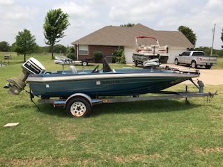 1989 Ragin Cajun Fishing Boat w Trailer, Chandler OK | No Fees & No Reserve