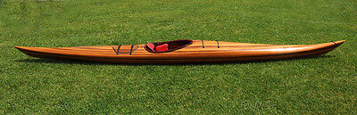 Cedar Wood Strip Built Hudson Surf Kayak 18' Woodenboat USA New