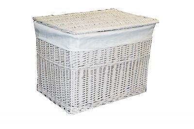 Wicker Storage Box with Lid | eBay