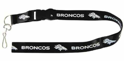 Denver-Broncos-Blackout-Licensed-Keychain-ID-Holder-Lanyard-Brand-New