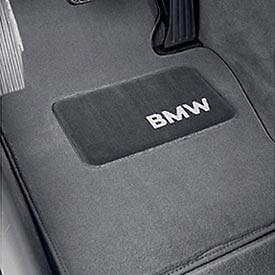Bmw rubber floor mats carpeted heel pad #7