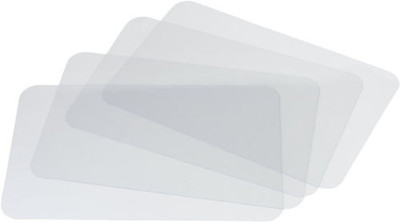 Set of 4 CLEAR Plastic PLACEMATS See-Thru ...