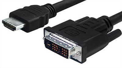 HDMI to DVI Video Cable 6ft. DVI-D LCD HDTV DVD NEW