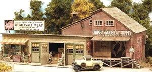 FINGERED TONY'S" WHOLESALE MEATS LASER-CUT KIT BY BAR MILLS -HO-SCALE