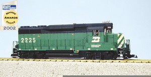 USA-TRAINS-G-SCALE-BURLINGTON-NORTHERN-GP30-DIESEL-LOCOMOTIVE-BNIB 