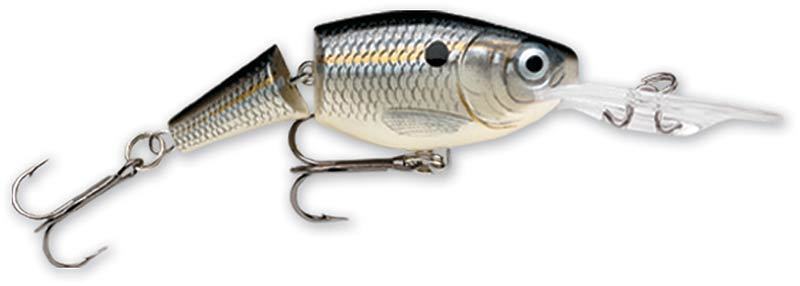 COLOR / STOCK #:SILVER SHAD / 0144:Rapala Jointed Shad Rap, JSR-07, 2-3/4” 7/16 oz, Choice of Colors