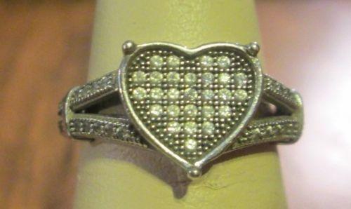 Sterling Silver Diamond Ring | eBay
