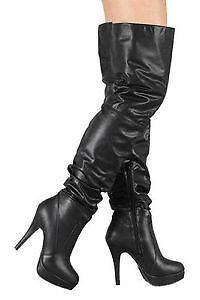 Thigh High Leather Boots | eBay