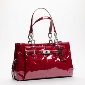 Coach Chelsea Wine Red Jayden Patent Leather Purse Handbag F17855 17855 | eBay