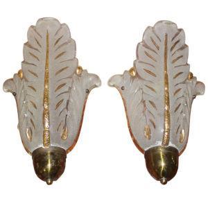 French Art Deco Sconces