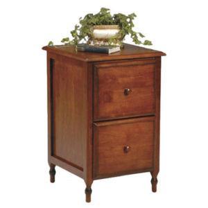 2 Drawer Wood File Cabinet