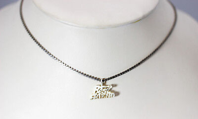 Sterling Silver Necklace/Chain With Best Friend Pendant-12035