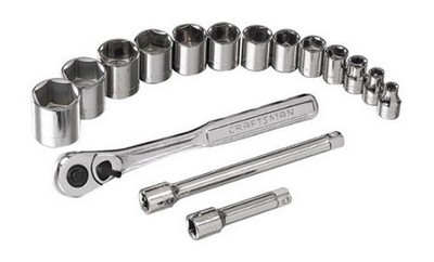 UPC 714994015079 product image for Craftsman 9-1507 16 Piece 6 Point 3/8 Drive Socket Set | upcitemdb.com
