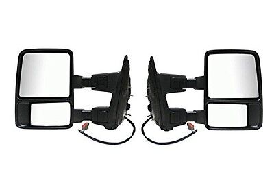 Power Towing Mirrors Left Right Pair Passenger Driver Ford Super Duty Set