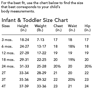 new balance infant size chart