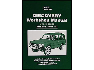 Land Rover Discovery Owners Shop Manual 1998 1997 1996 1995 1994 1993 1992 1991