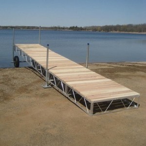 dock boat portable roll aluminum wood decking cedar foot outdoor