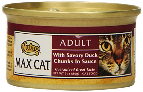 MAX CAT Adult Cat Food with Savory Duck Formula Cans, 3 oz. Cans, ,