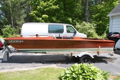 Vintage 1932 Hickman Sea Sled Classic Wooden Boat