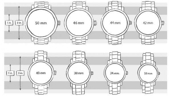 Choose the perfect watch size with our watch size chart  eBay