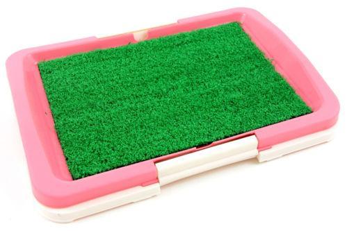 puppy dog pads potty training pee pad patch trainer grass holder visit pink indoor