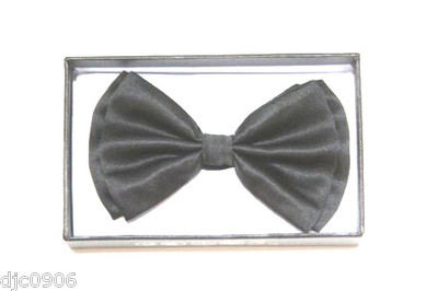 BLACK-TUXEDO-ADJUSTABLE-BOW-TIE-BOWTIE-NEW-GIFT-BOX-BLACK-SPARKLE-BOW-TIE