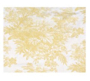 Fabric Shower Curtains Yellow, Yellow Toile Shower Curtain