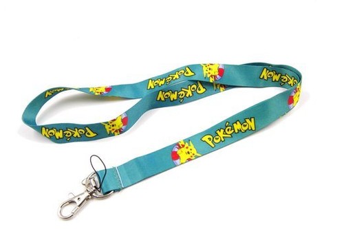 Pokemon-Green-Lanyard-ID-Holder-Pokemon-Pikachu-Green-Lanyard-Brand-New