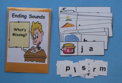 Teacher Made Literacy Center Resource Game Ending ...