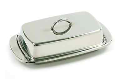 Norpro BUTTER DISH DOUBLE COVERED 18/10 Stainless ...