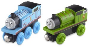 PERCY &amp; THOMAS STARTER SET - Wooden Railway Tank Train Brio NEW - USA 