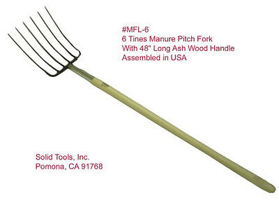 6 Tines Forged Manure Pitch Fork