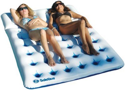 NEW Inflatable Floating Double Air Mattress Raft, ...