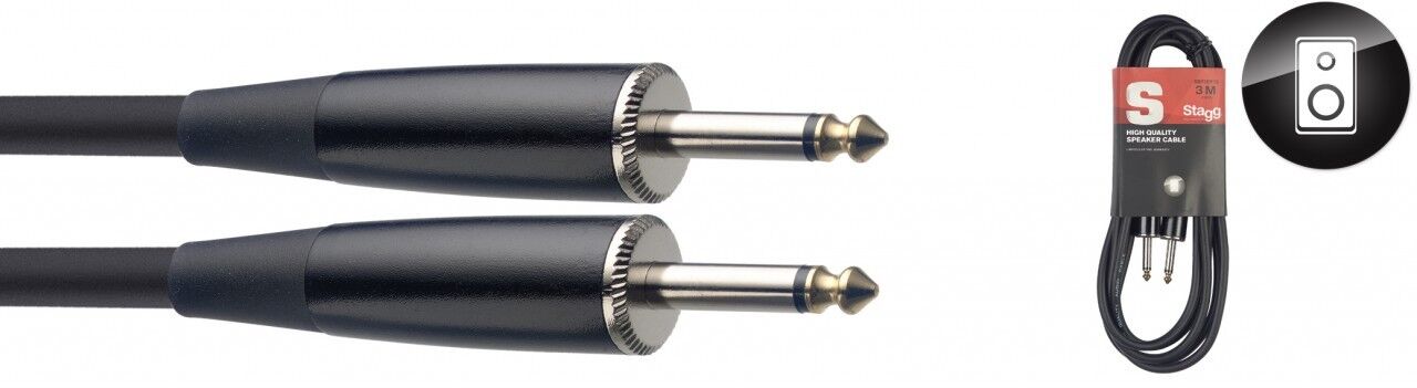 Stagg 15m / 50ft Speaker Cable - Jack Plugs