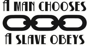 A-Man-Chooses-A-Slave-Obeys-Bioshock-Vinyl-Decal-Multiple-Colors