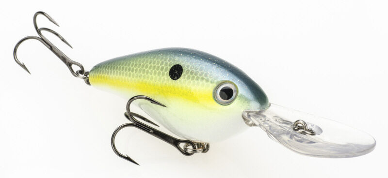 Color:Chartreuse Sexy Shad:Strike King Pro-Model Series Rattling 8Xd Crankbaits Deep Diving Crankbait Lure