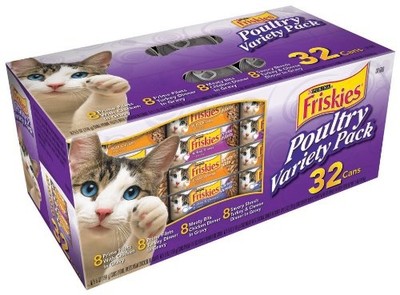 Friskies Wet Cat Food, Poultry, 4-Flavor Variety ...