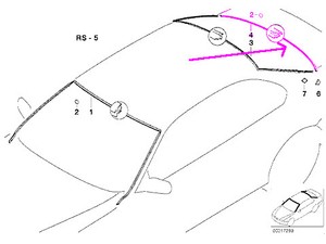 Bmw 5 series rear window seal