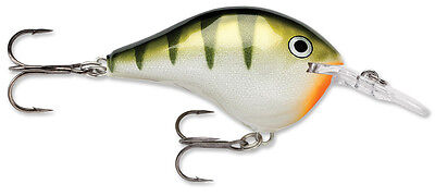 Color:Yellow Perch:Rapala Dives-To Dt6 Series Balsa Wood Rapala Crankbait Bass Fishing Lure 2"