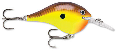 Color:Chartreuse Brown:Rapala Dives-To Dt6 Series Balsa Wood Rapala Crankbait Bass Fishing Lure 2"