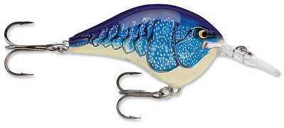Color:Molting Blue Craw:Rapala Dives-To Dt6 Series Balsa Wood Rapala Crankbait Bass Fishing Lure 2"