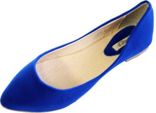 royal blue ballet flats