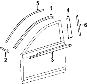 toyota truck window molding #5