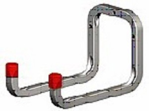  -DOUBLE-Wall-Hook-Storage-STRONG-Metal-Ladder-Tools-Garage-Shed-Bike
